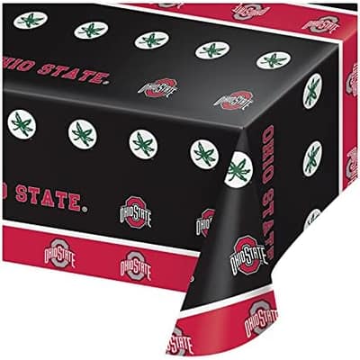 The Ohio State University Plastic Table Cover, 54"x108"