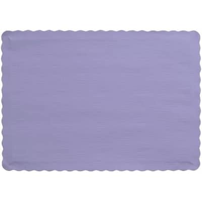 50 Count Touch of Color Paper Placemats, Luscious Lavender