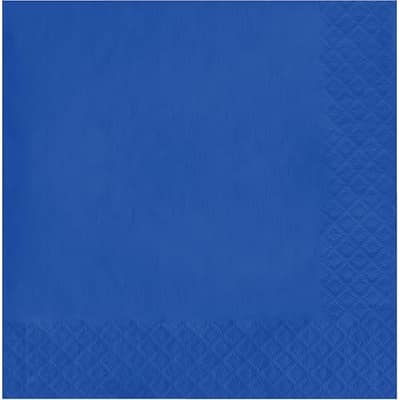 Touch of Color 3-Ply Paper Lunch Napkins, 50 Count, Cobalt