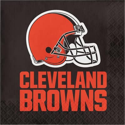 Cleveland Browns Napkins, 48 ct, Officially Licensed