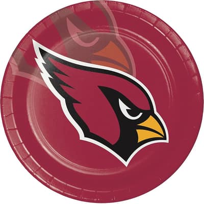 Arizona Cardinals Paper Plates, 24 ct, Officially Licensed