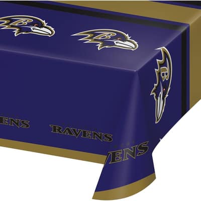 Baltimore Ravens Plastic Tablecloths, 3 ct, Officially Licensed