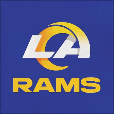Los Angeles Rams Napkins, 48 ct, Officially Licensed