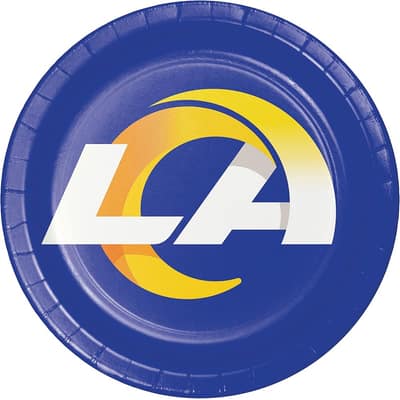 Los Angeles Rams Paper Plates, 24 ct