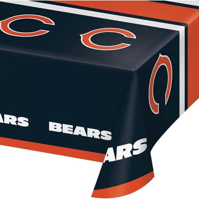 Chicago Bears Plastic Tablecloths, 3 ct, Officially Licensed