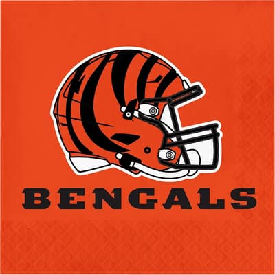 Cincinnati Bengals Napkins, 48 ct, Officially Licensed