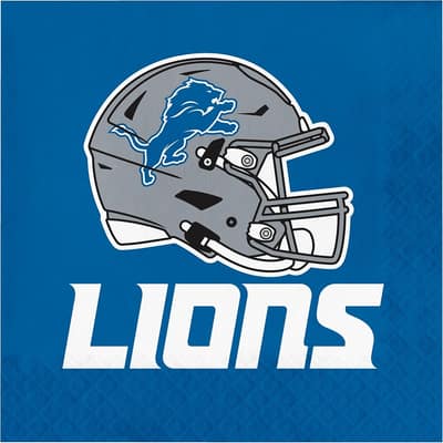 Detroit Lions Napkins, 48 ct, Officially Licensed