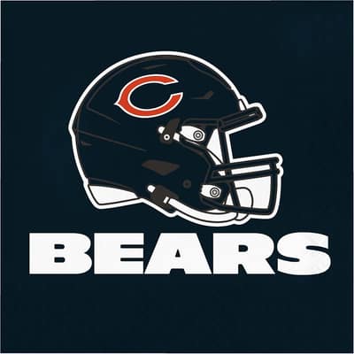 Chicago Bears Napkins, 48 ct, Officially Licensed