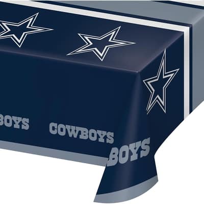 Dallas Cowboys Plastic Tablecloths, 3 ct, Officially Licensed