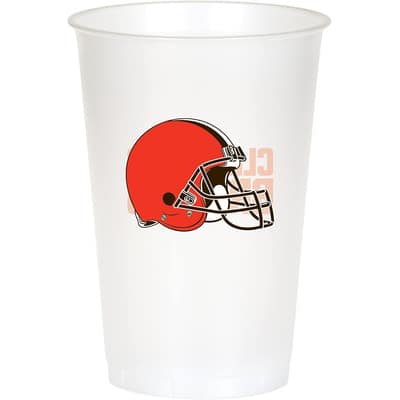 Cleveland Browns Plastic Cups, 24 ct, Officially Licensed