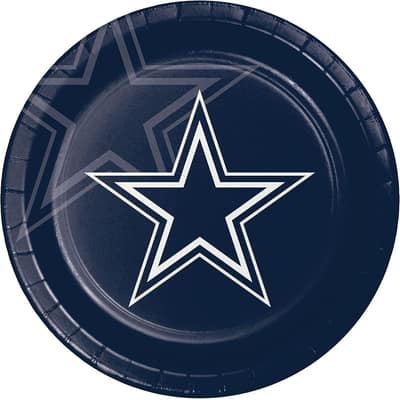 Dallas Cowboys Paper Plates, 24 ct, Officially Licensed