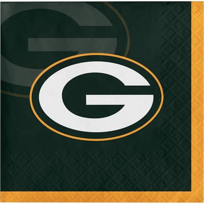 Green Bay Packers Beverage Napkins, 48 ct, Officially Licensed