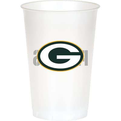 Green Bay Packers Plastic Cups, 24 ct, Officially Licensed