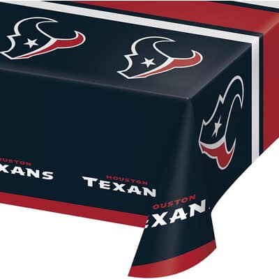 Houston Texans Plastic Tablecloths, 3 ct, Officially Licensed