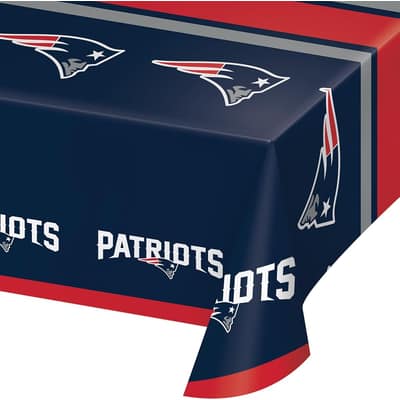 New England Patriots Plastic Tablecloths, 3 ct, Officially Licensed
