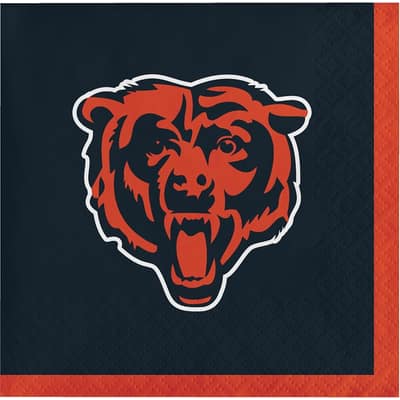 Chicago Bears Beverage Napkins, 48 ct, Officially Licensed