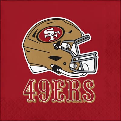 San Francisco 49ers Napkins, 48 ct, Officially Licensed