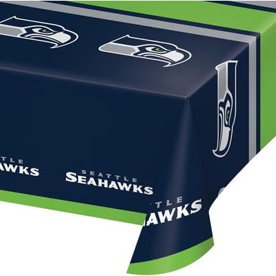 Seattle Seahawks Plastic Tablecloths, 3 ct, Officially Licensed