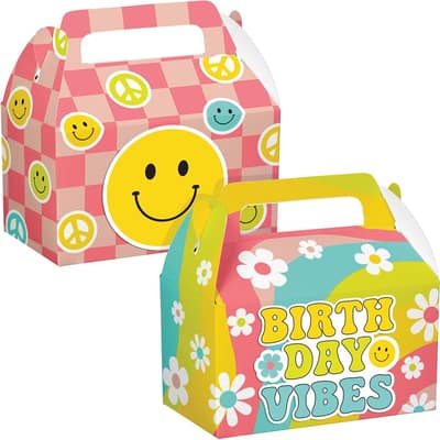 Flower Power Favor Boxes, 12 ct