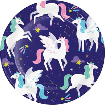Unicorn Galaxy Paper Plates, 24 ct