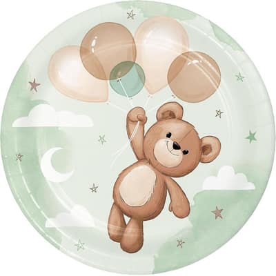 Teddy Bear Dessert Plates, 24 ct