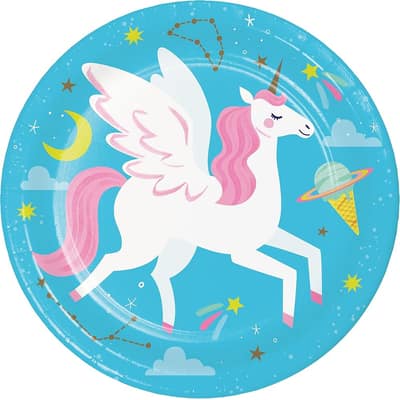 Unicorn Galaxy Dessert Plates, 24 ct