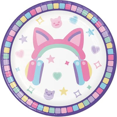 Gamer Girl Dessert Plates, 24 ct