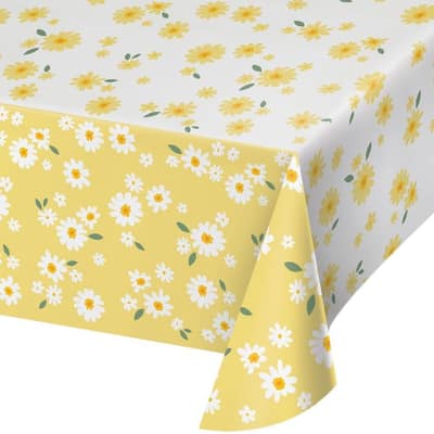 Sweet Daisy Paper Tablecloths, 3 ct