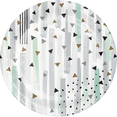 Minted Milestone Birthday Party Mint Green Dessert Plates, 24 ct