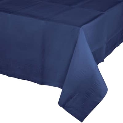 Navy Blue Paper Tablecloths, 3 Count