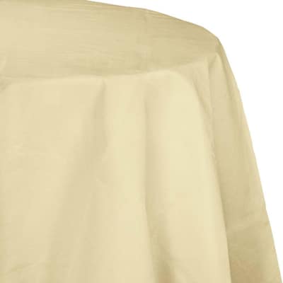 Ivory Octy Round Tablecloths, 3 Count