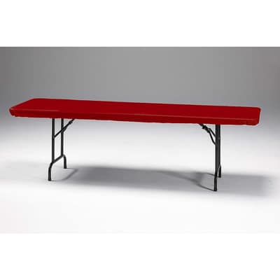Stay Put Tablecovers Red, 30" x 96", 3 Count