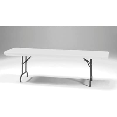 Stay Put Tablecovers White, 30" x 96", 3 Count