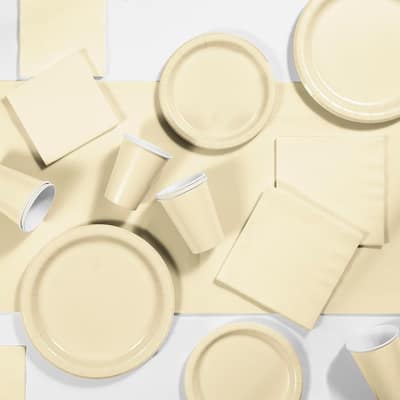 Ivory Party Supplies Kit, Serves 24