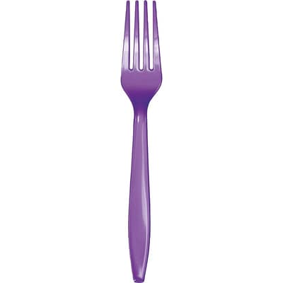 Amethyst Purple Plastic Forks, 72 Count