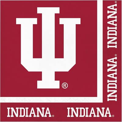 Indiana University Napkins, 60 Count