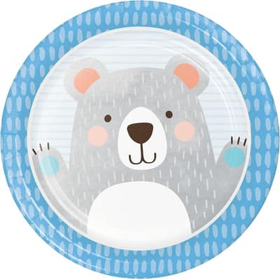 Bear Party Paper Plates, 24 Count