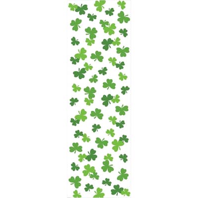 St. Patrick's Shamrocks Plastic Tablecloths, 3 Count