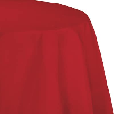 Classic Red Octy Round Tablecloths, 3 Count