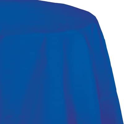Cobalt Blue Octy Round Tablecloths, 3 Count