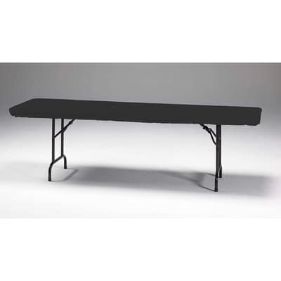 Stay Put Tablecovers Black, 30" x 96", 3 Count