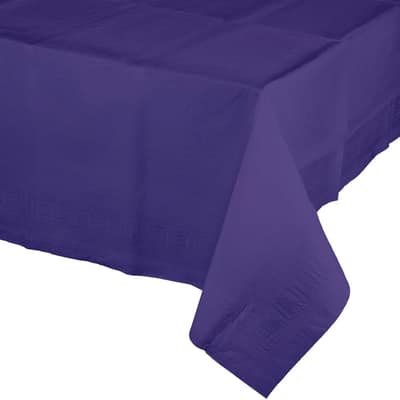 Purple Paper Tablecloths, 3 Count