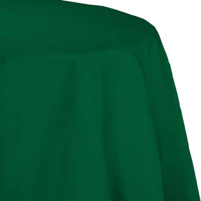 Hunter Green Octy Round Tablecloths, 3 Count