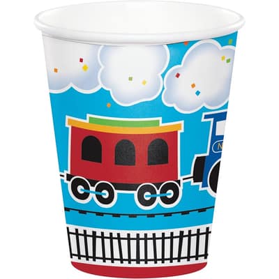 All Aboard Train Cups, 24 Count