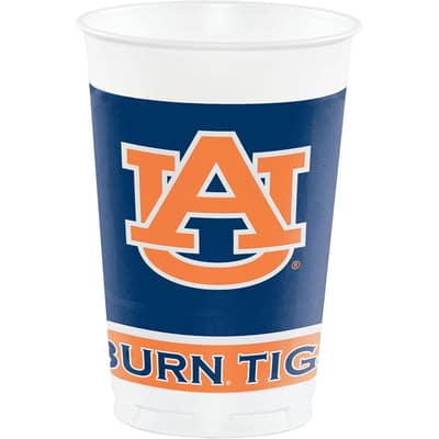 Auburn University 20 oz. Plastic Cups, 24 Count